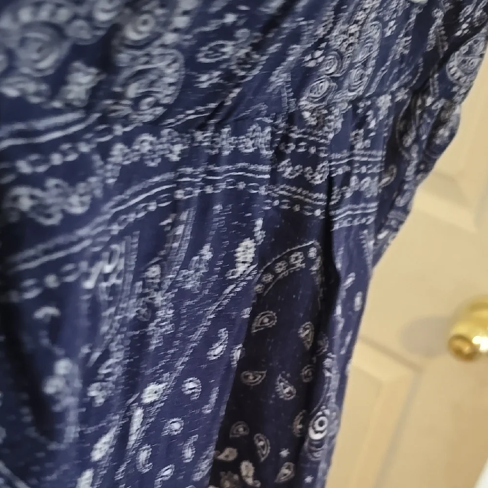 Mudd Blue and White Abstract Joggers - Picture 5 of 7
